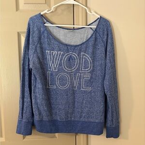 Women's Blue WOD Love Sweatshirt